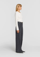 VIKTORIA & WOODS - CLIQUE RIB HENLEY - IVORY