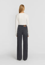 VIKTORIA & WOODS - CLIQUE RIB HENLEY - IVORY