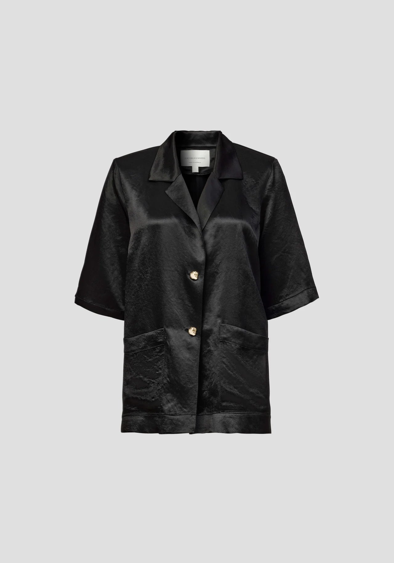 VIKTORIA & WOODS - HAMPSHIRE SHIRT - BLACK