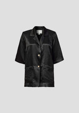 VIKTORIA & WOODS - HAMPSHIRE SHIRT - BLACK