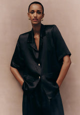 VIKTORIA & WOODS - HAMPSHIRE SHIRT - BLACK