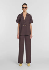 VIKTORIA & WOODS - HEPBURN SHIRT - CARMINE