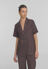 VIKTORIA & WOODS - HEPBURN SHIRT - CARMINE