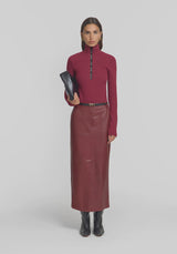 VIKTORIA & WOODS - WOODS RIB TURTLENECK - SANGRIA