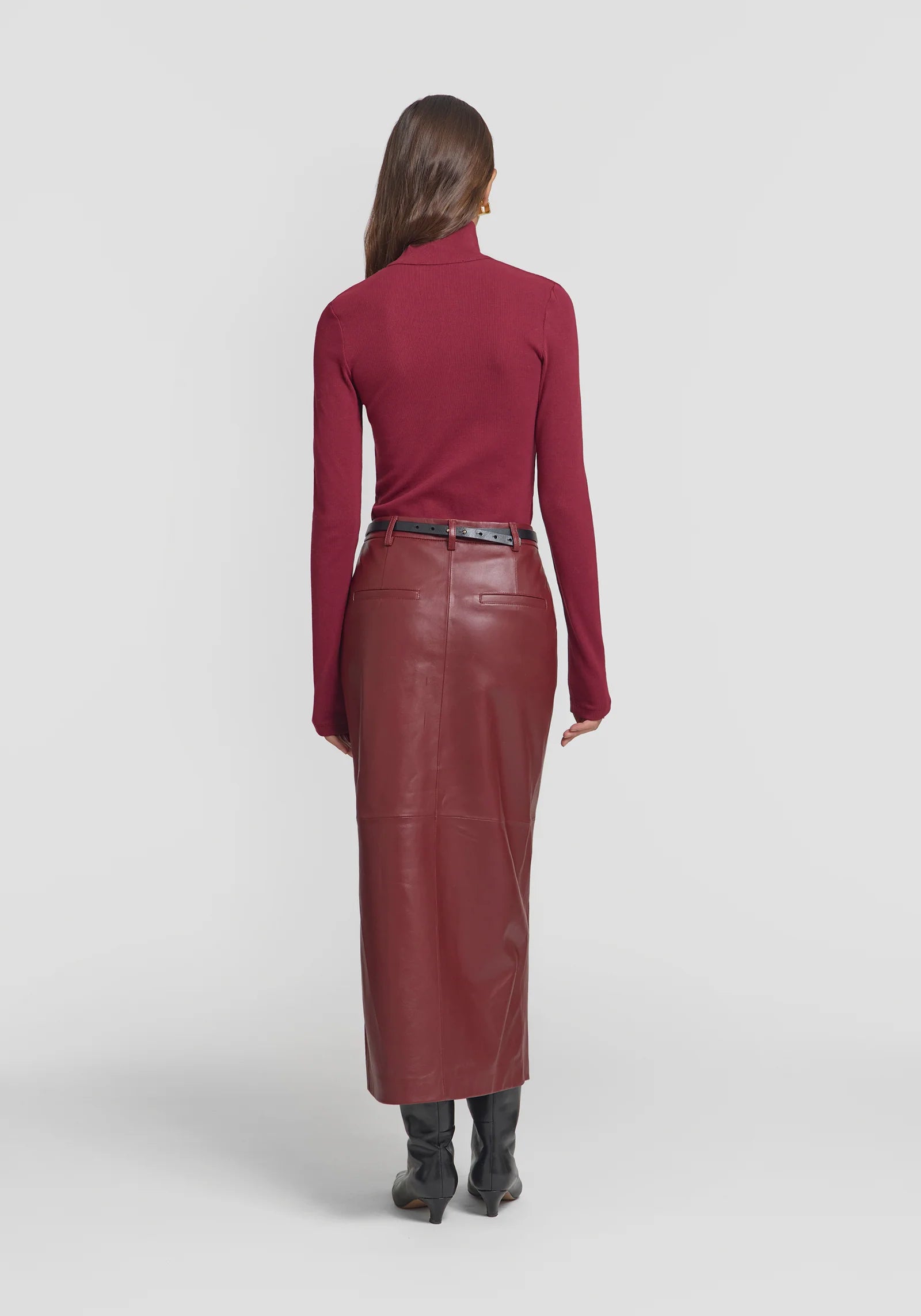 VIKTORIA & WOODS - WOODS RIB TURTLENECK - SANGRIA
