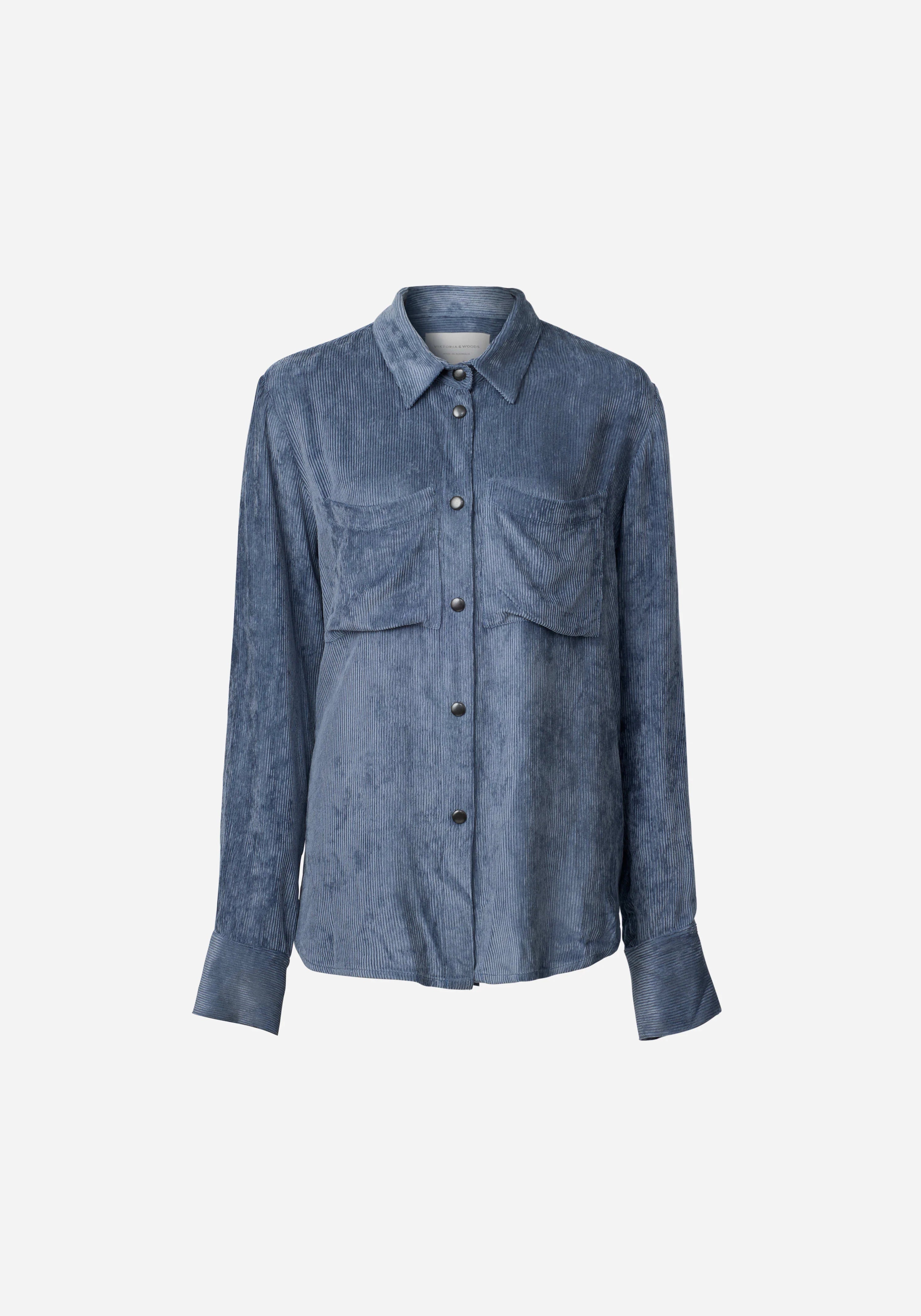 VIKTORIA & WOODS - SOULMATE SHIRT - ICE BLUE