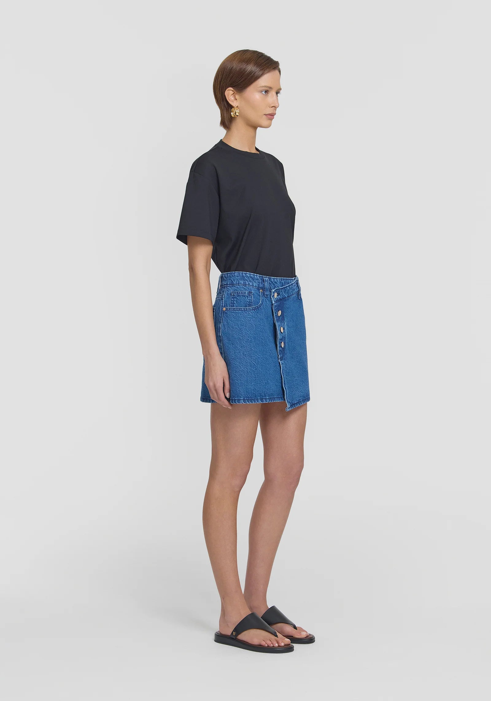 VIKTORIA & WOODS - MUSTANG SKIRT - BLUE CLASSIC WASH