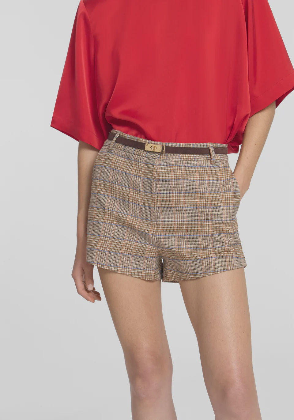 VIKTORIA & WOODS - FLINT SHORT - HORIZON CHECK