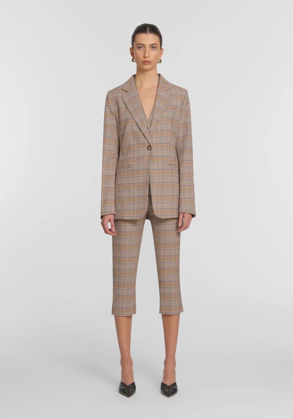VIKTORIA & WOODS - PREROGATIVE BLAZER - HORIZON CHECK