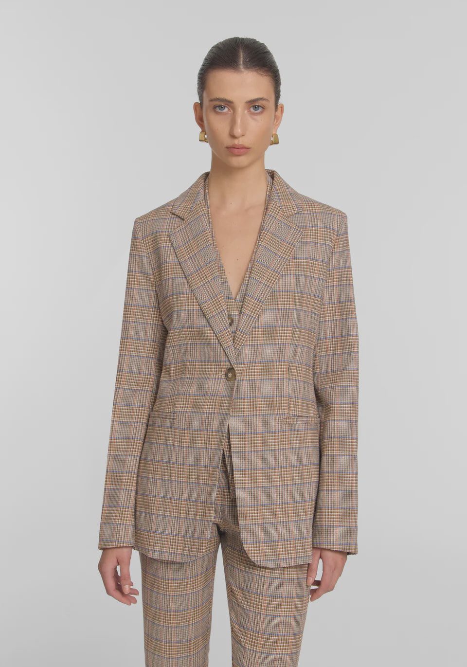 VIKTORIA & WOODS - PREROGATIVE BLAZER - HORIZON CHECK