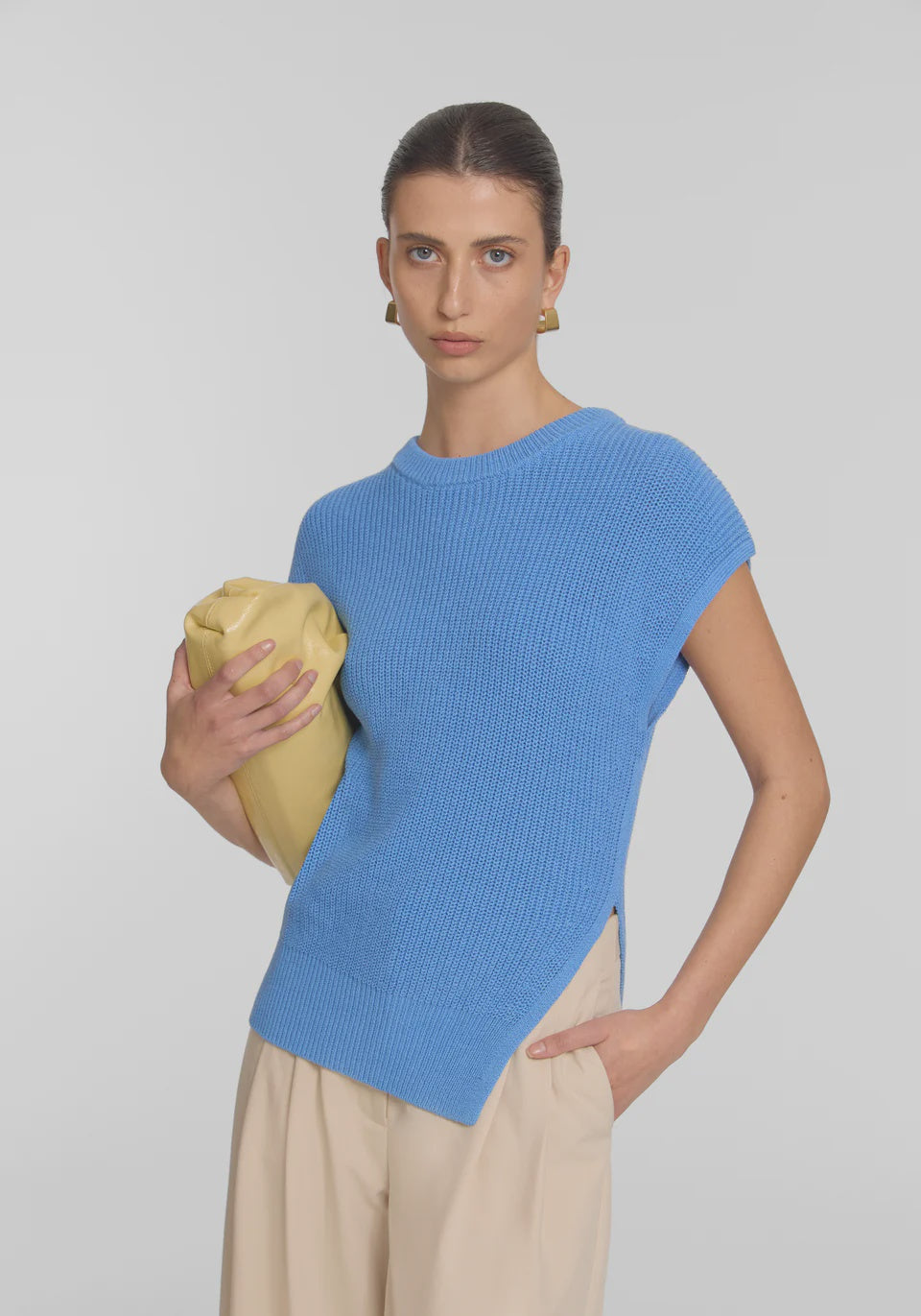 VIKTORIA & WOODS - MEMPHIS KNIT TOP - BEACHGLASS