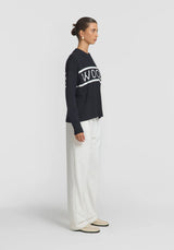 VIKTORIA & WOODS - SUPERCROSS KNIT - BLACK/IVORY