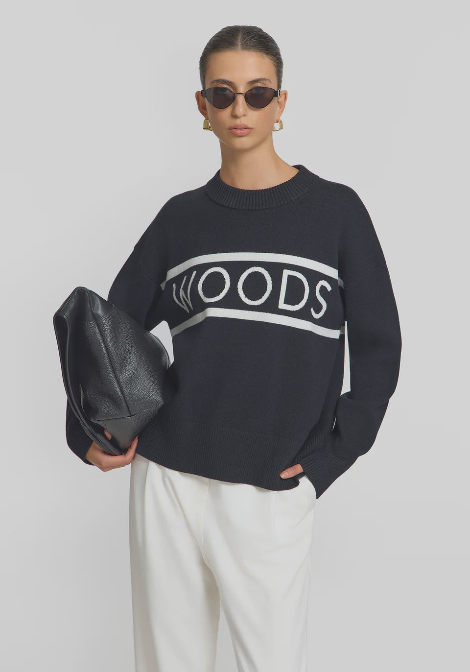 VIKTORIA & WOODS - SUPERCROSS KNIT - BLACK/IVORY
