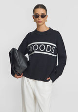 VIKTORIA & WOODS - SUPERCROSS KNIT - BLACK/IVORY