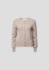 VIKTORIA & WOODS - WISDOM CARDIGAN - PLASTER MARLE