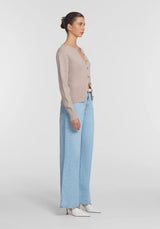 VIKTORIA & WOODS - WISDOM CARDIGAN - PLASTER MARLE