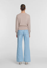 VIKTORIA & WOODS - WISDOM CARDIGAN - PLASTER MARLE