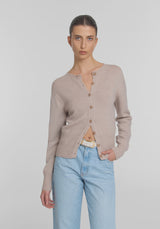 VIKTORIA & WOODS - WISDOM CARDIGAN - PLASTER MARLE