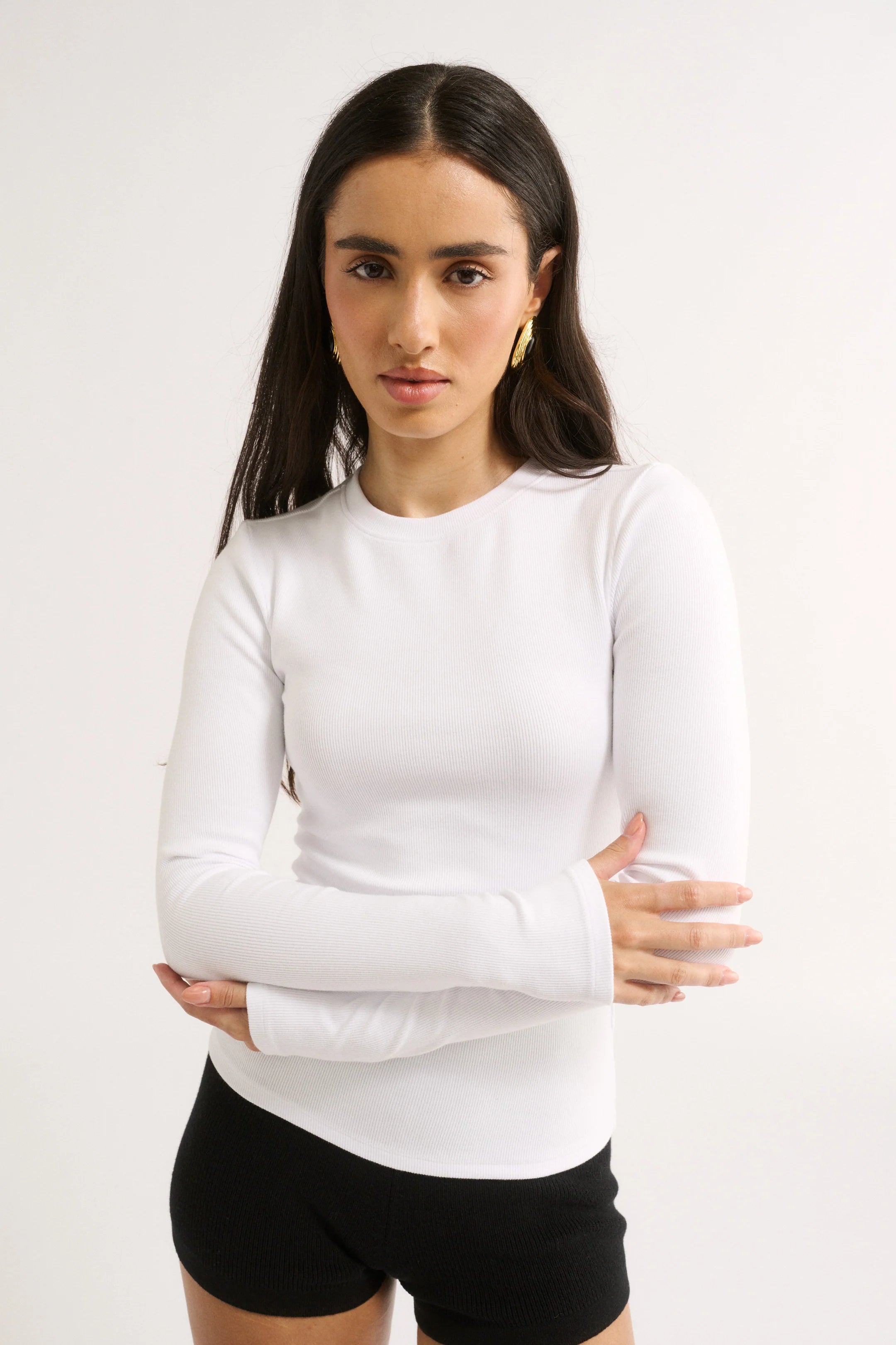PRIMI - CARINA CLASSIC LONG SLEEVE - OPTIC WHITE