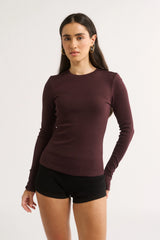 PRIMI - CARINA CLASSIC LONG SLEEVE - CABERNET