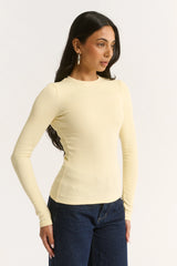 PRIMI - CARINA CLASSIC LONGSLEEVE - BUTTERMILK