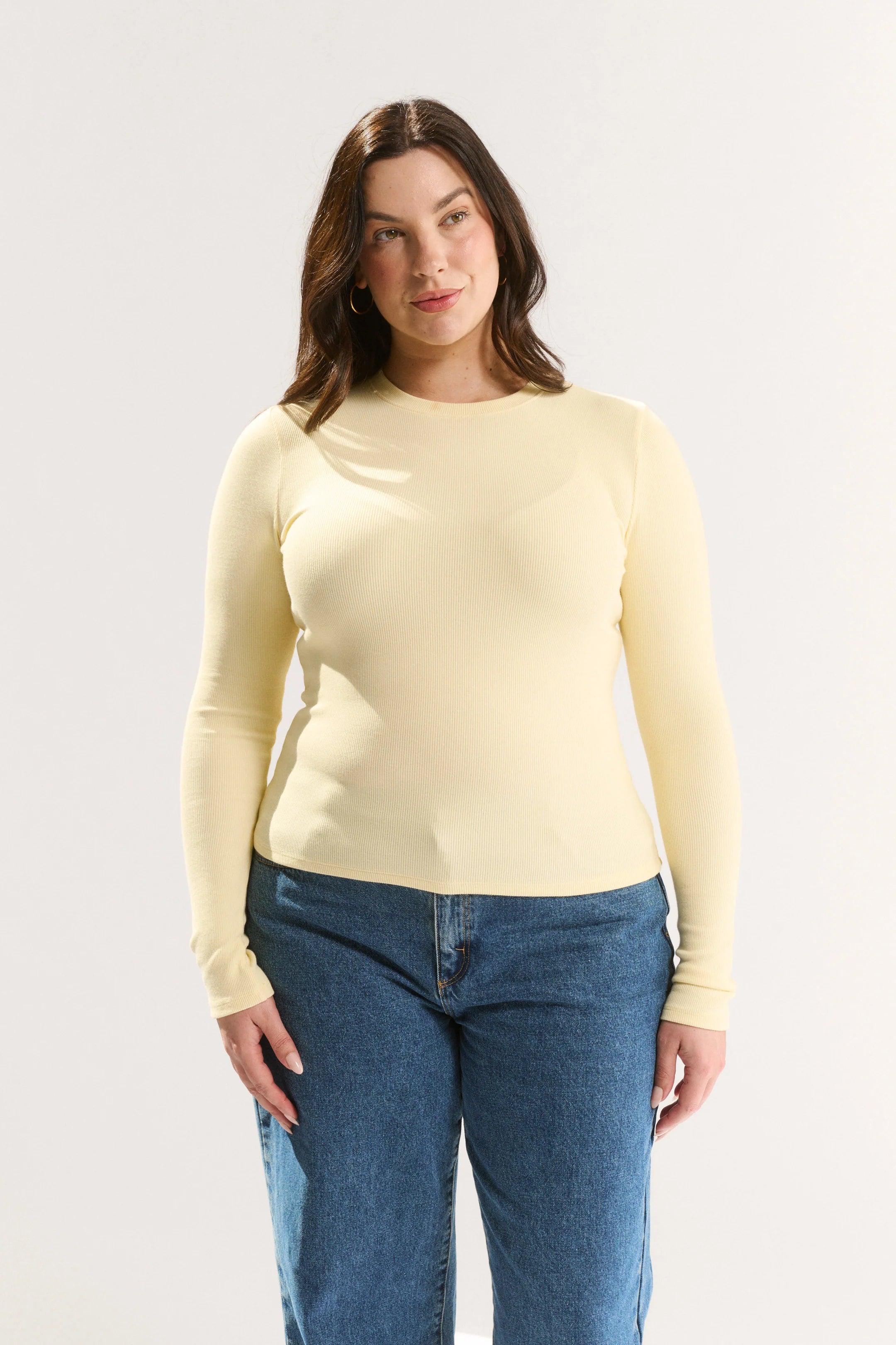 PRIMI - CARINA CLASSIC LONGSLEEVE - BUTTERMILK