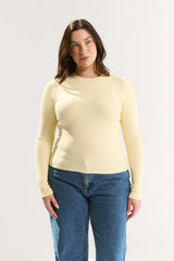PRIMI - CARINA CLASSIC LONGSLEEVE - BUTTERMILK