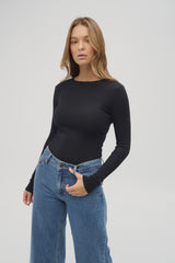 PRIMI - CARINA CLASSIC LONG SLEEVE BLACK