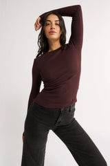 PRIMI - CARINA CLASSIC LONG SLEEVE - CABERNET