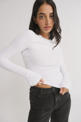 PRIMI - CARINA CLASSIC LONG SLEEVE - OPTIC WHITE