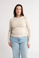 PRIMI - CARINA CLASSIC LONG SLEEVE - OATMEAL MARLE