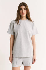 PRIMI - GIGI BOXY TEE - GREY MARLE