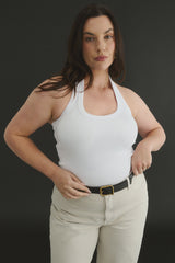 PRIMI - HARMONY HALTER NECK TANK - OPTIC WHITE
