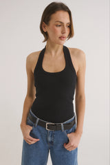 PRIMI - HARMONY HALTER NECK TANK - BLACK