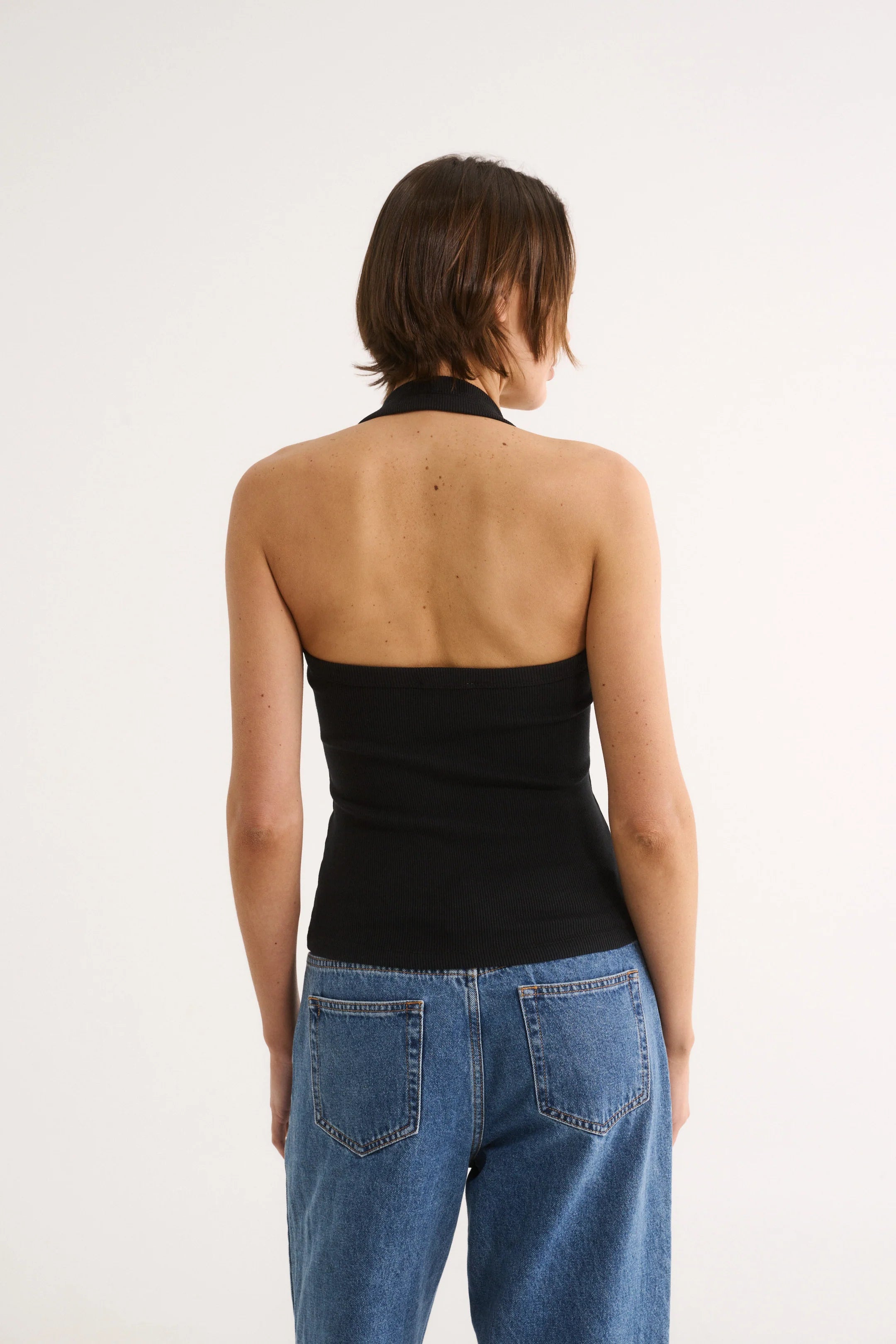 PRIMI - HARMONY HALTER NECK TANK - BLACK