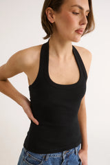 PRIMI - HARMONY HALTER NECK TANK - BLACK