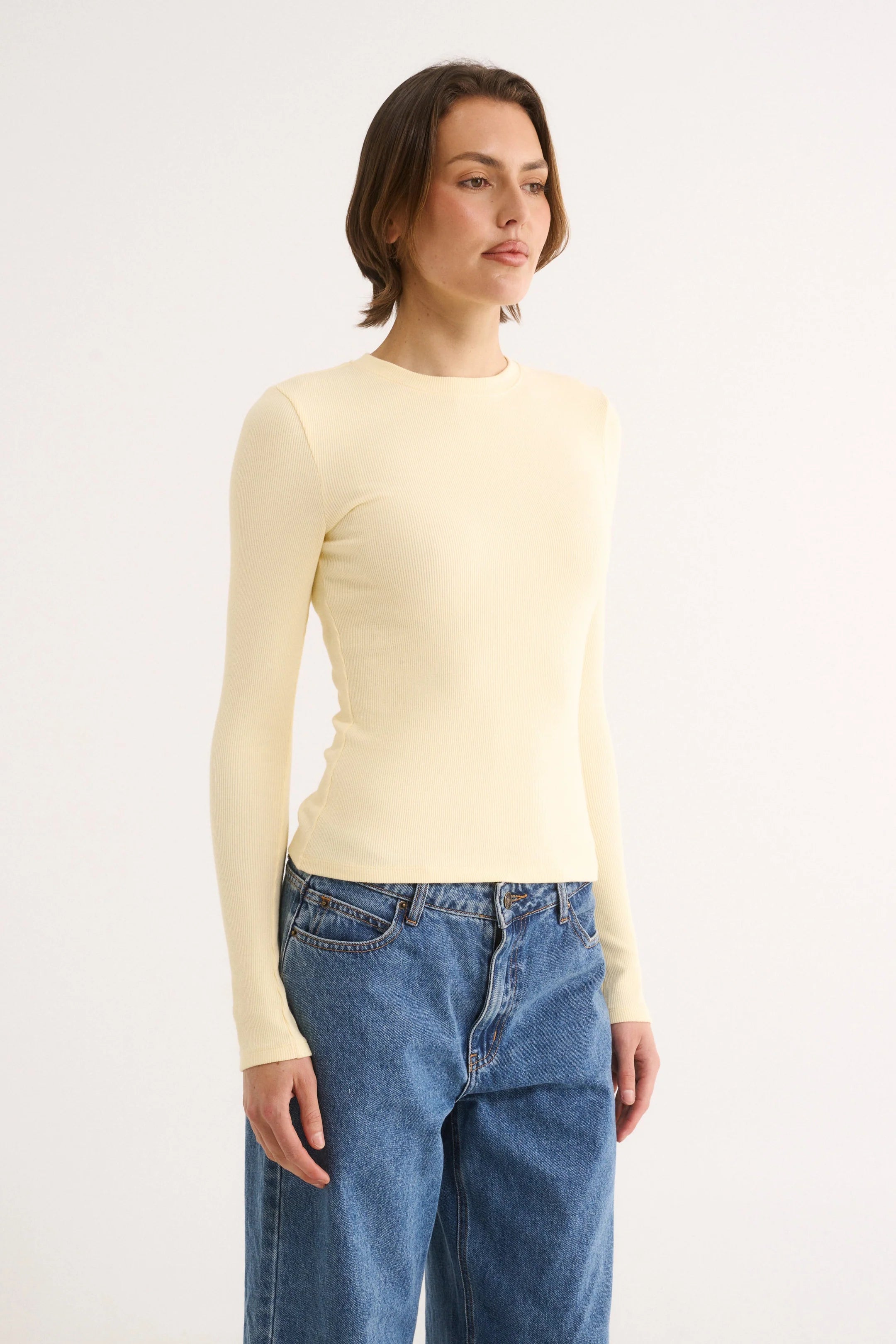 PRIMI - CARINA CLASSIC LONGSLEEVE - BUTTERMILK