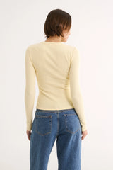 PRIMI - CARINA CLASSIC LONGSLEEVE - BUTTERMILK