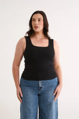PRIMI - HARMONY HALTER NECK TANK - BLACK