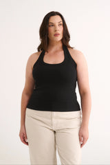 PRIMI - HARMONY HALTER NECK TANK - BLACK