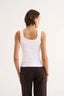 PRIMI - HARMONY SQUARE NECK TANK - OPTIC WHITE