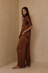 LILYA - SOLANA PANTS - CACAO BROWN