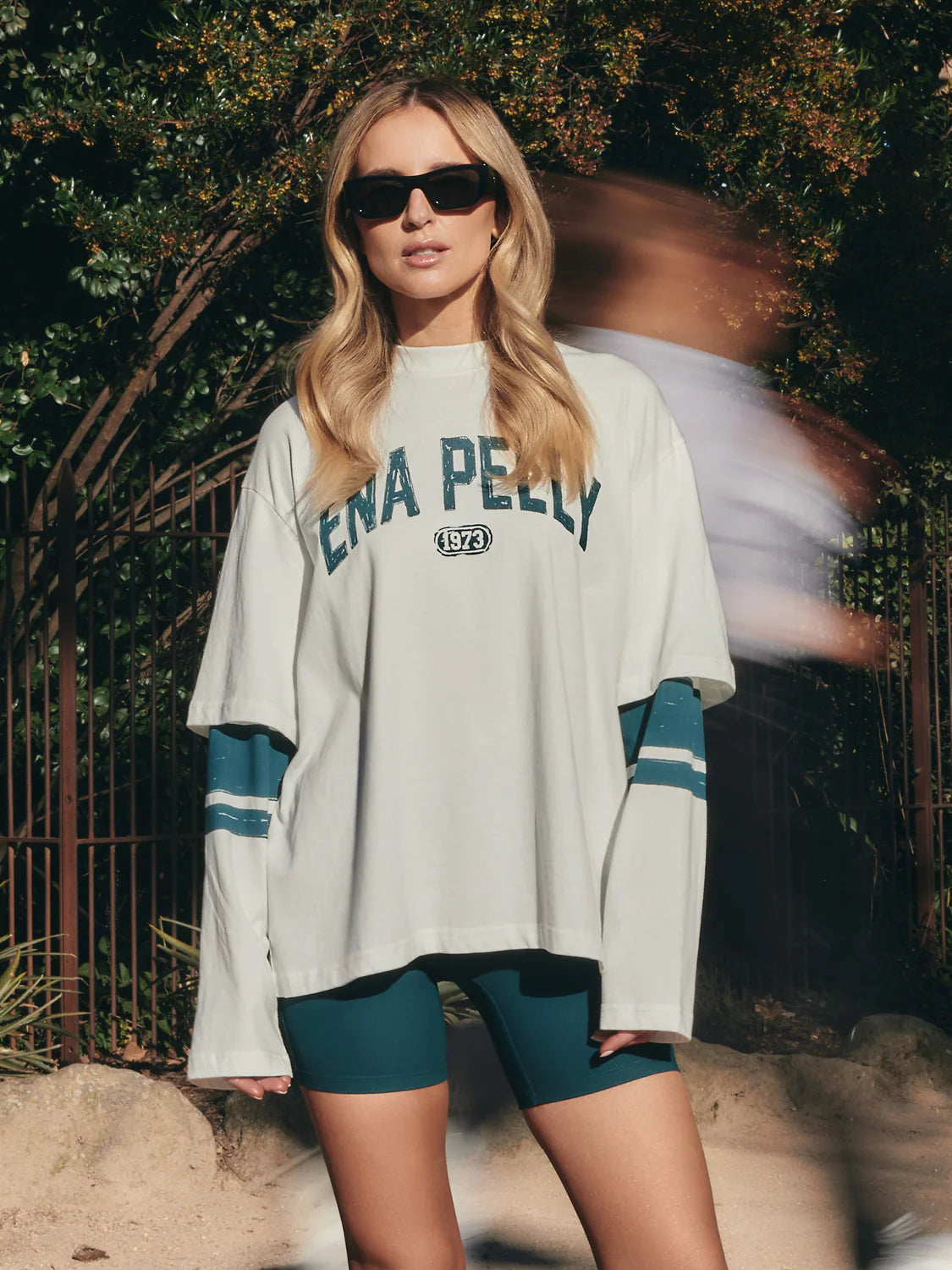 ENA PELLY - 73 LONG SLEEVE TEE - VINTAGE WHITE