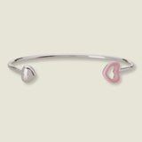 DOLCETTO DESIGNS - COMETA HEART BANGLE - RASPBERRY
