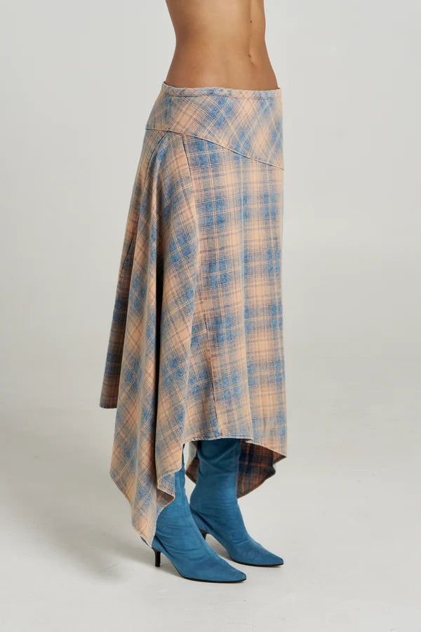 PRE ORDER - SUMMI SUMMI - FRENCHIE SKIRT - APEROL CHECK