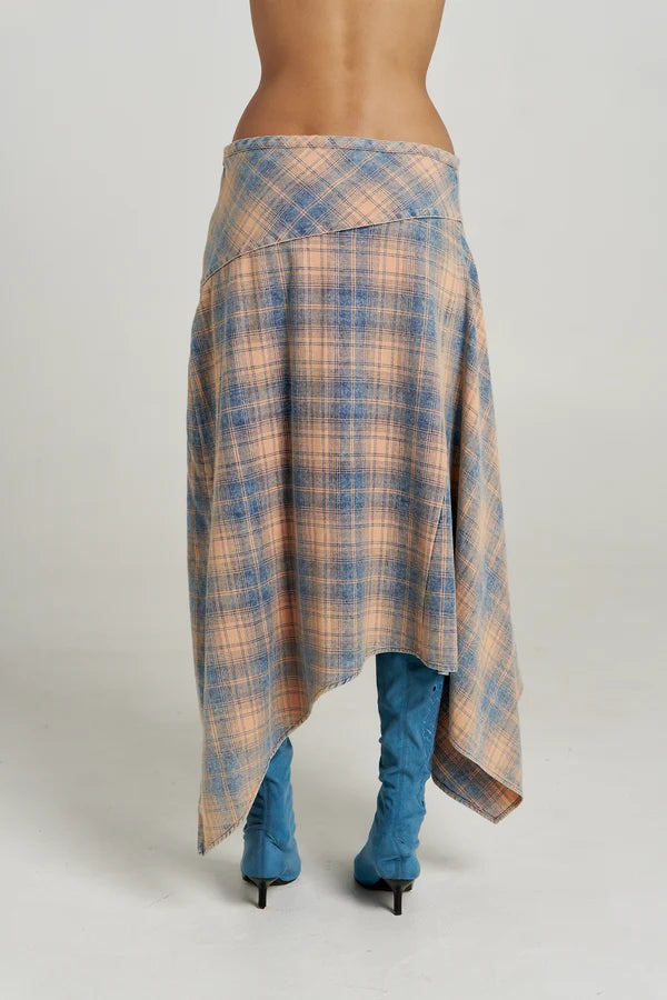 PRE ORDER - SUMMI SUMMI - FRENCHIE SKIRT - APEROL CHECK