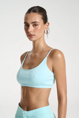 SUMMI SUMMI - SPORTS CROP- AQUA