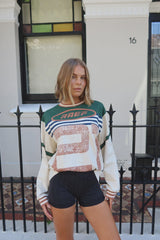 RAEF - ASHA LS TEE - CHALK MULTI