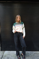 RAEF - ASHA LS TEE - CHALK MULTI