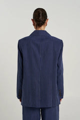 PRE ORDER - SUMMI SUMMI - OS BLAZER - NAVY PINSTRIPE